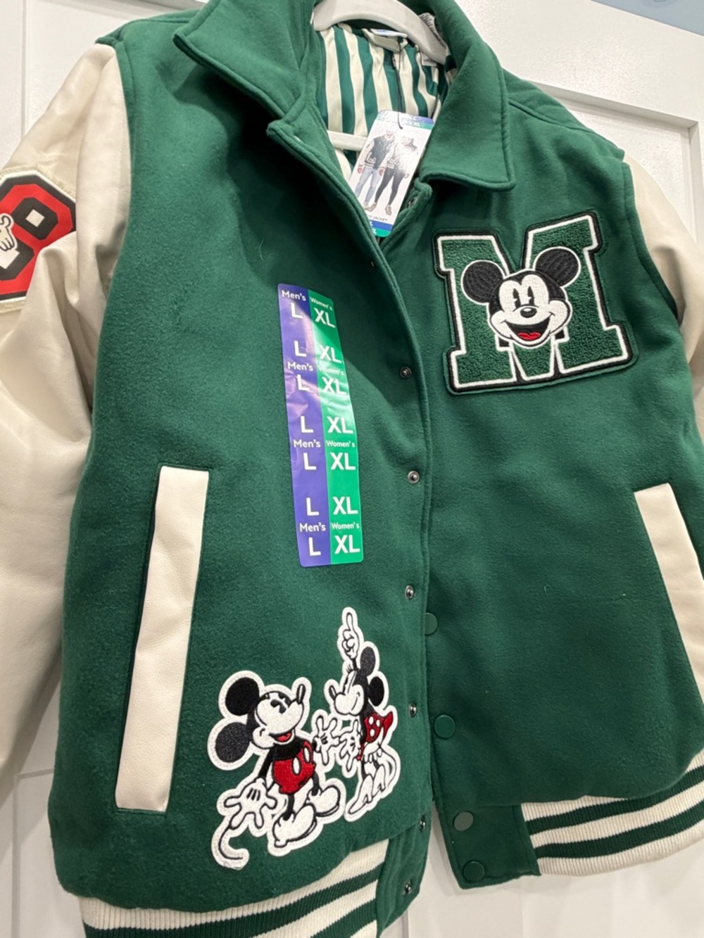 Disney Adult Unisex Varsity Jacket Mickey Mouse New With Tag Women’s and Men’s - Picture 4 of 8